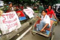 'Tukang Becak' in
Jakarta