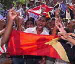 Studentendemo in Dili, Ost
Timor