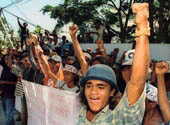 Arbeiterprotest in
Dili